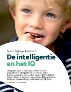 Artikel “De intelligentie en het IQ” in HJK